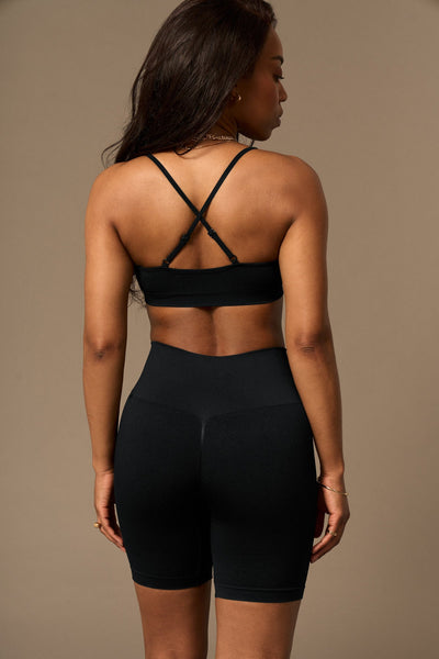 Bliss Biker Push-Up in Black-Bikers-Shop Sustainable Recycled Yoga Leggings Women's Clothing On-line Barcelona Believe Athletics Sustainable Recycled Yoga Clothes