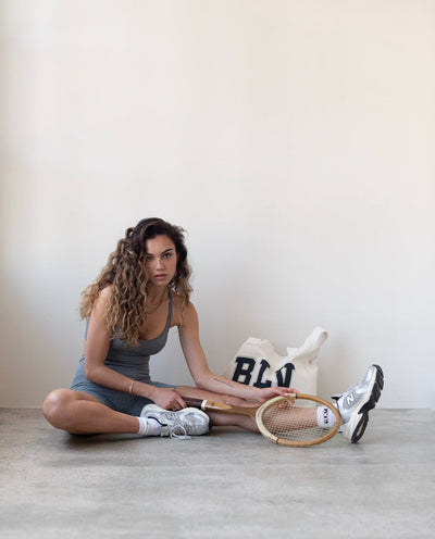 Ether Biker en Gris Jaspeado-Bikers-Tienda Ropa Leggings Yoga Sostenibles Reciclados Mujer On-line Barcelona Believe Athletics Sustainable Recycled Yoga Clothes