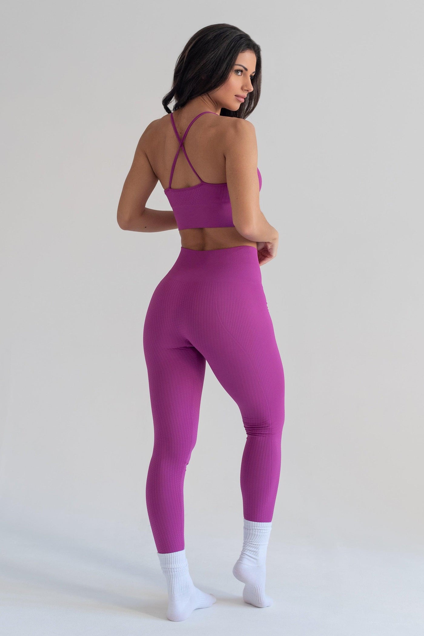 Flow Legging at Orquidea-Long Leggings-Shop Sustainable Recycled Yoga Leggings Women's Clothing On-line Barcelona Believe Athletics Sustainable Recycled Yoga Clothes
