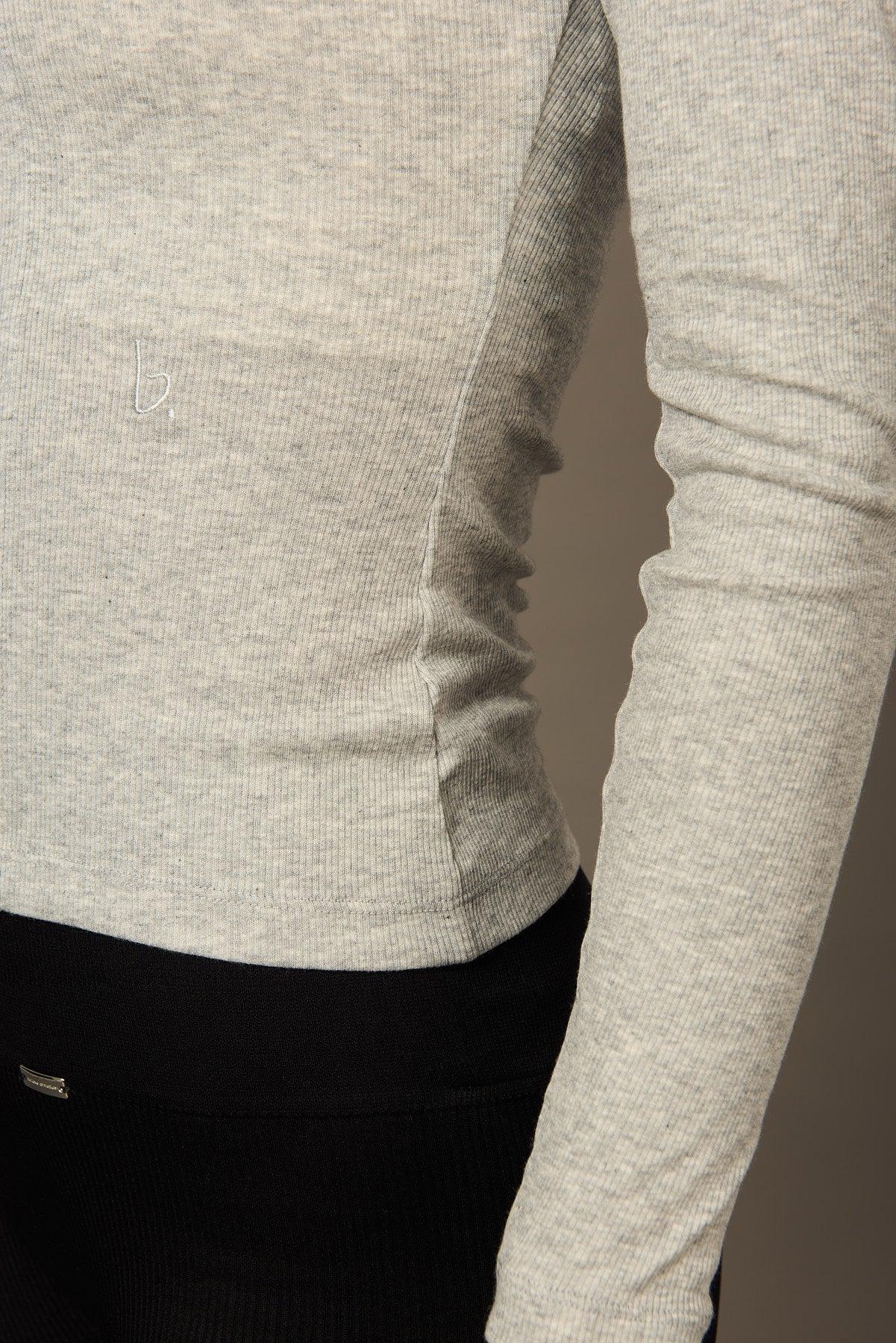 Invisible Zip Jacket in Grey Melange-Jackets-Shop Sustainable Recycled Yoga Leggings Women's Clothing On-line Barcelona Believe Athletics Sustainable Recycled Yoga Clothes