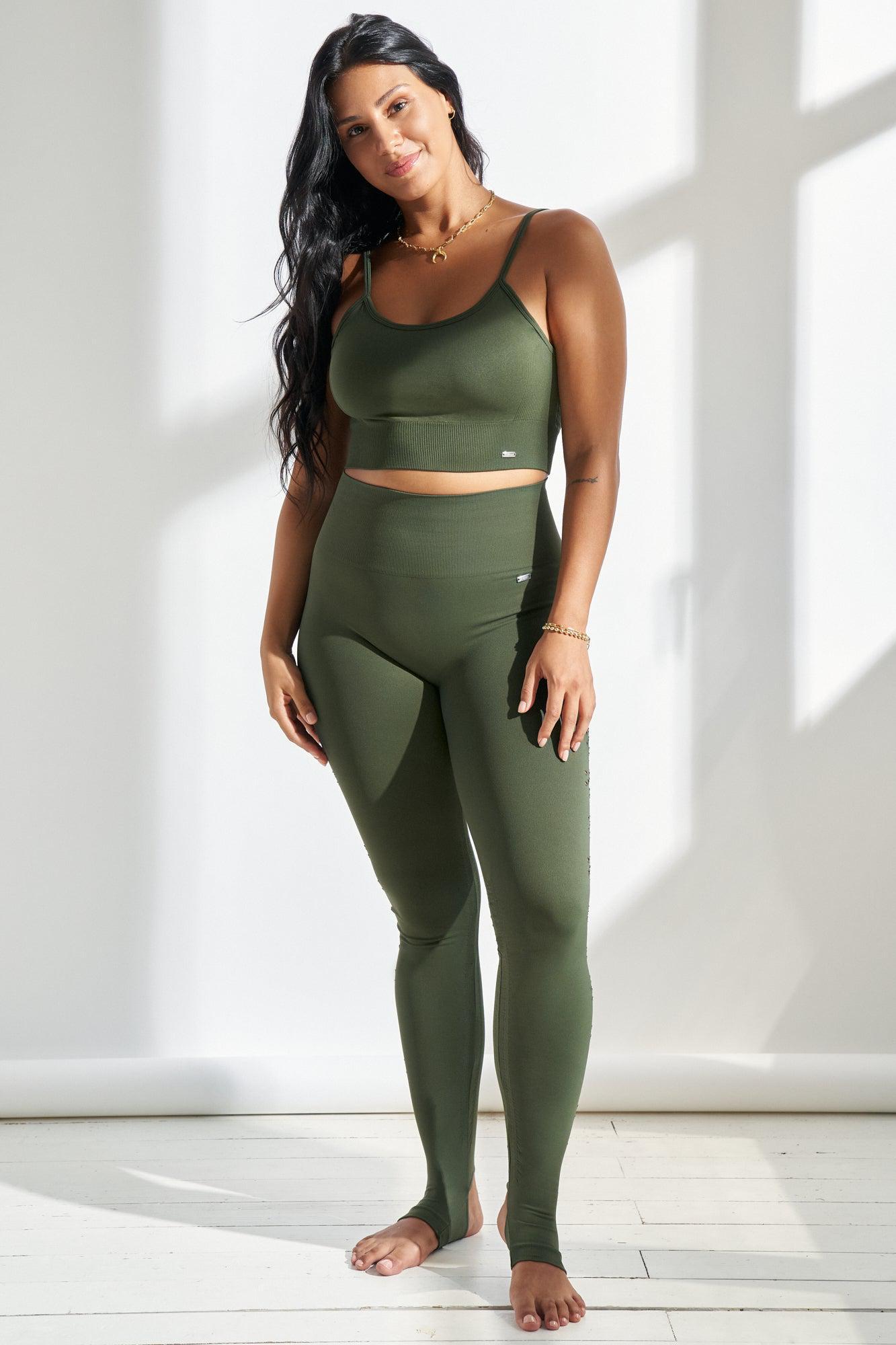 Joy Bra in Military-Bras-Shop Clothing Sustainable Recycled Yoga Leggings Women On-line Barcelona Believe Athletics Sustainable Recycled Yoga Clothes