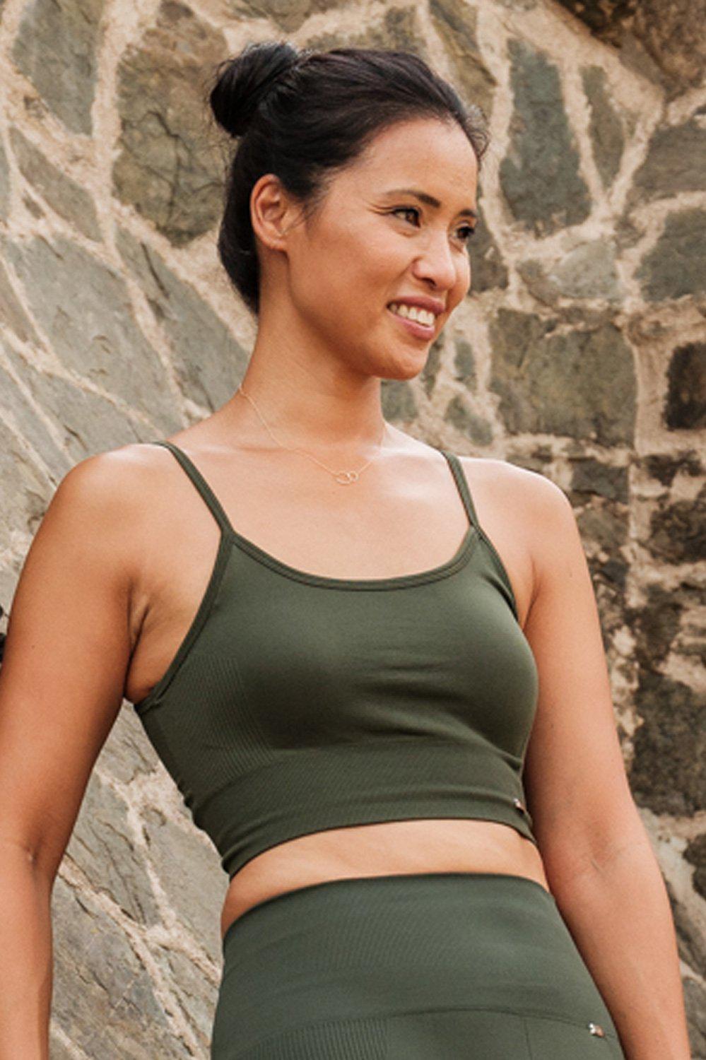 Joy Bra in Military-Bras-Shop Clothing Sustainable Recycled Yoga Leggings Women On-line Barcelona Believe Athletics Sustainable Recycled Yoga Clothes