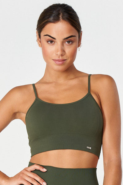 Joy Bra in Military-Bras-Shop Clothing Sustainable Recycled Yoga Leggings Women On-line Barcelona Believe Athletics Sustainable Recycled Yoga Clothes