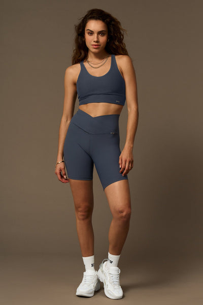 Bikers Believe West Biker in Midnight- -Tienda Ropa Leggings Yoga Sostenibles Reciclados Mujer On-line Barcelona Leichtathletik Nachhaltige Recycelte Yoga-Kleidung